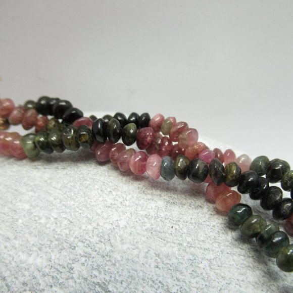 Braided Watermelon Tourmaline bracelet - Picture 7 of 16